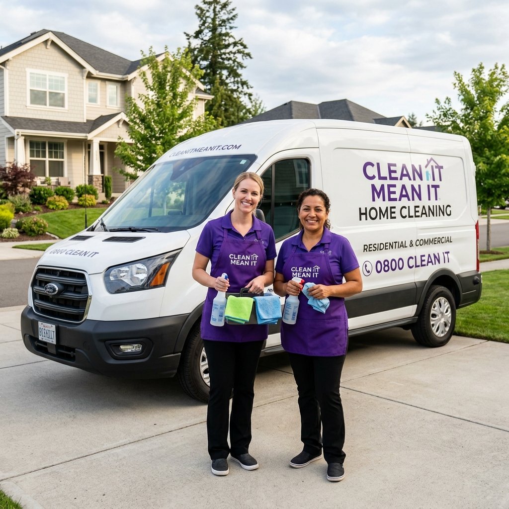 Clean It Mean It Service Van and Team
